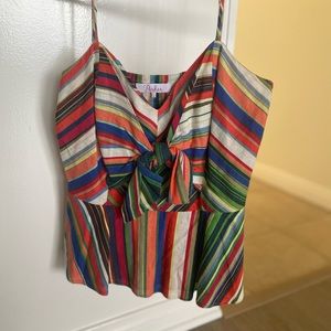 Parker poolside bow tie tank top- Size Small